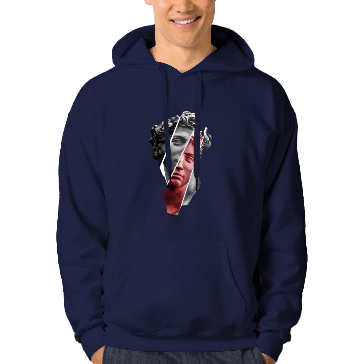 anjo damiles navy hoodie front