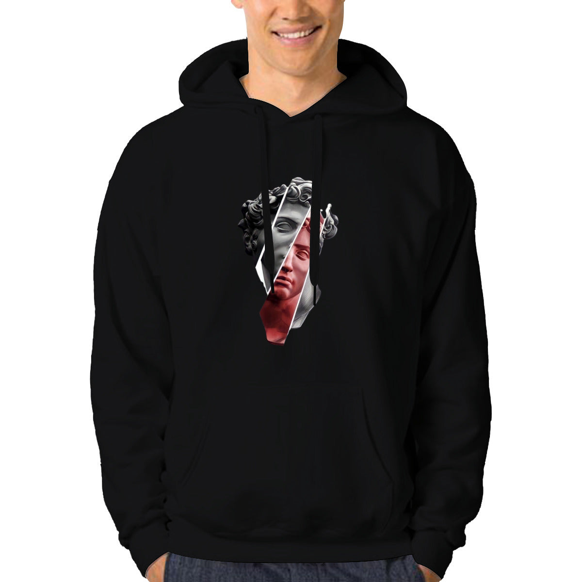 anjo damiles black hoodie front