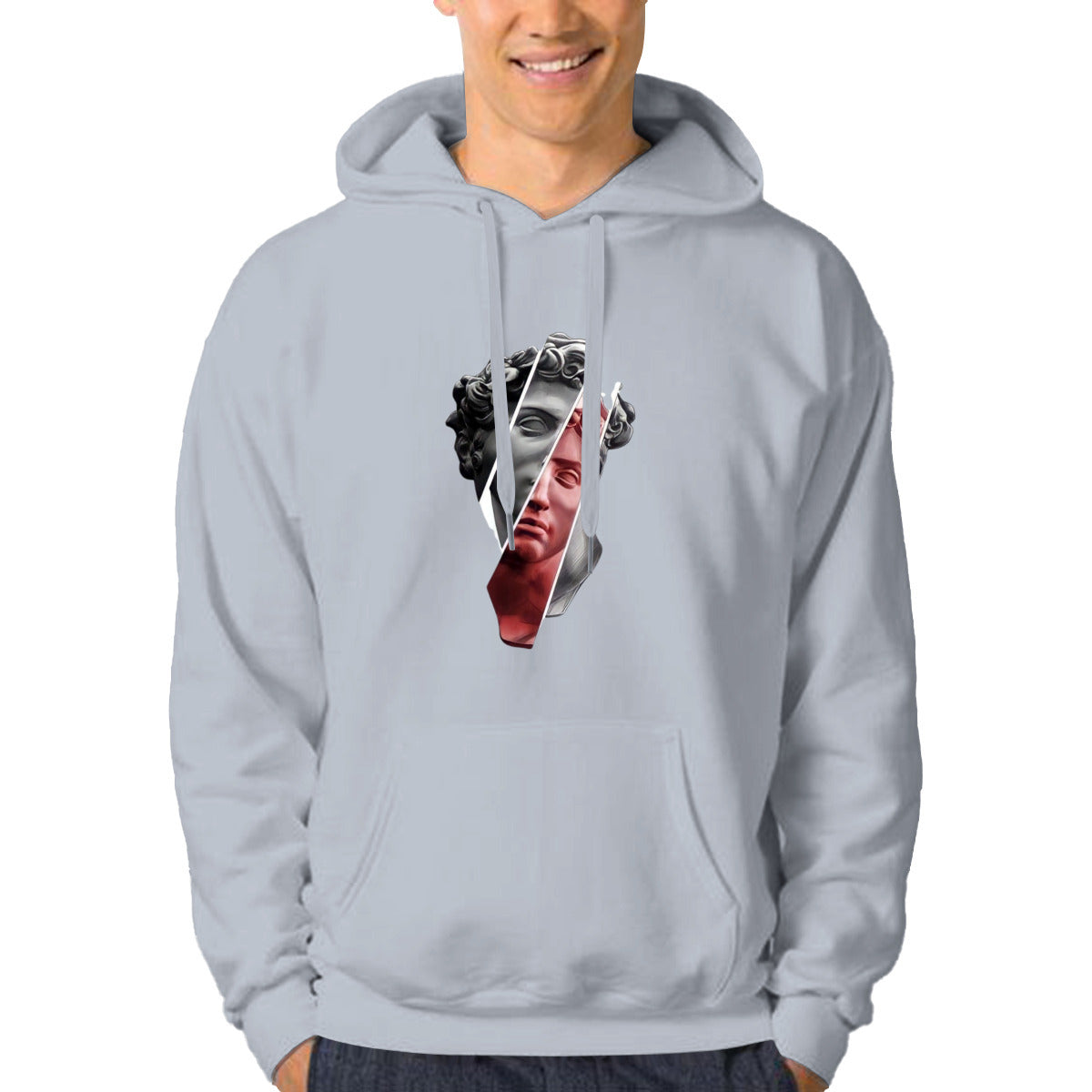 anjo damiles gray hoodie front