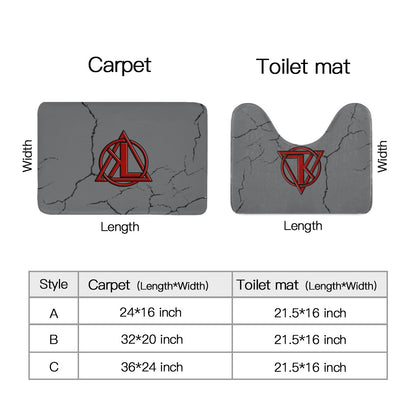 kris lawrence bathroom mat size